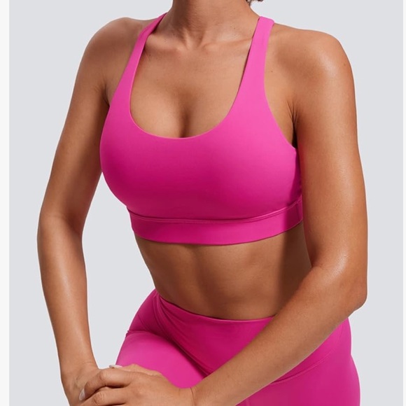 CRZ YOGA Pink Sports Bra - Picture 4 of 5